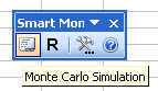 Toolbar. Monte Carlo Simulation